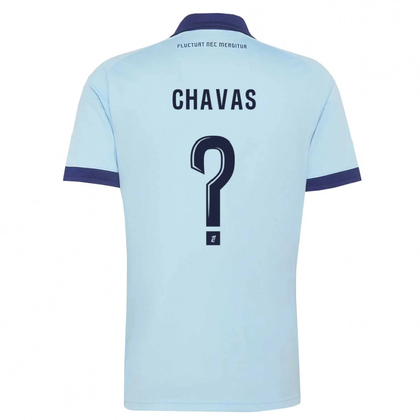 Danxen Criança Camisola Mylène Chavas #0 Azul Centáurea Preto Alternativa 2026/27 Camisa