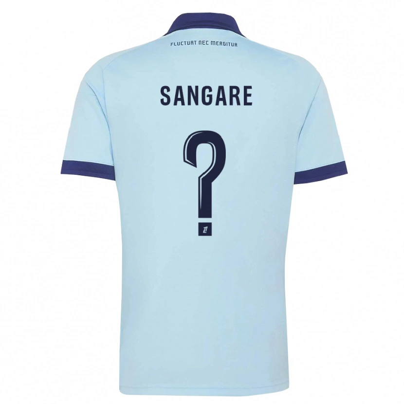 Danxen Criança Camisola Hawa Sangare #0 Azul Centáurea Preto Alternativa 2026/27 Camisa