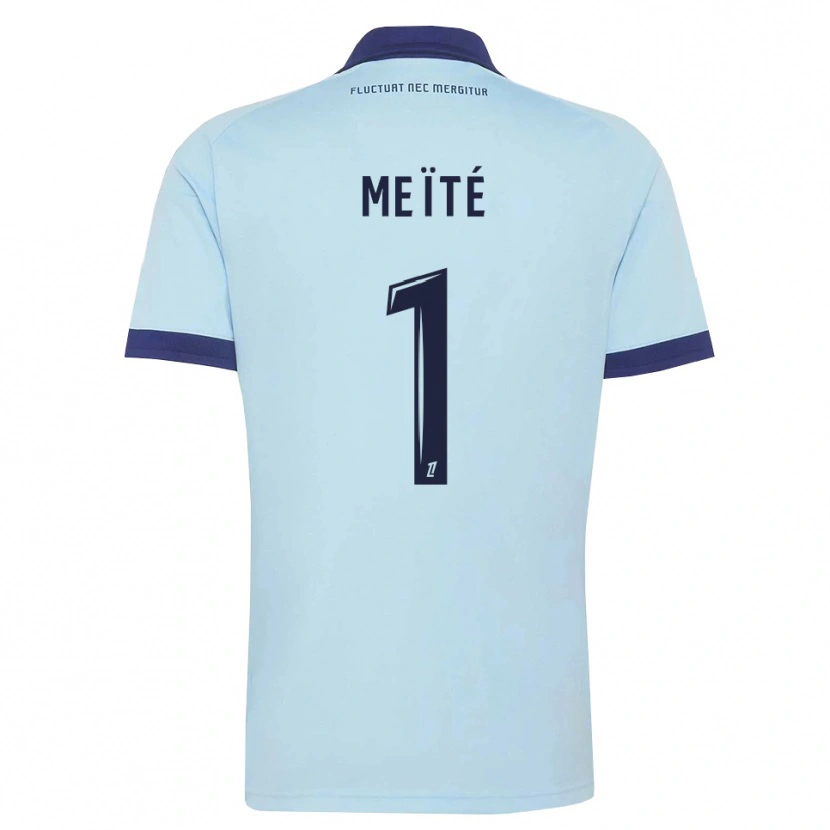 Danxen Criança Camisola Ibrahim Meïté #1 Azul Centáurea Preto Alternativa 2026/27 Camisa