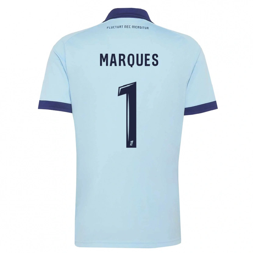Danxen Criança Camisola Inès Marques #1 Azul Centáurea Preto Alternativa 2026/27 Camisa