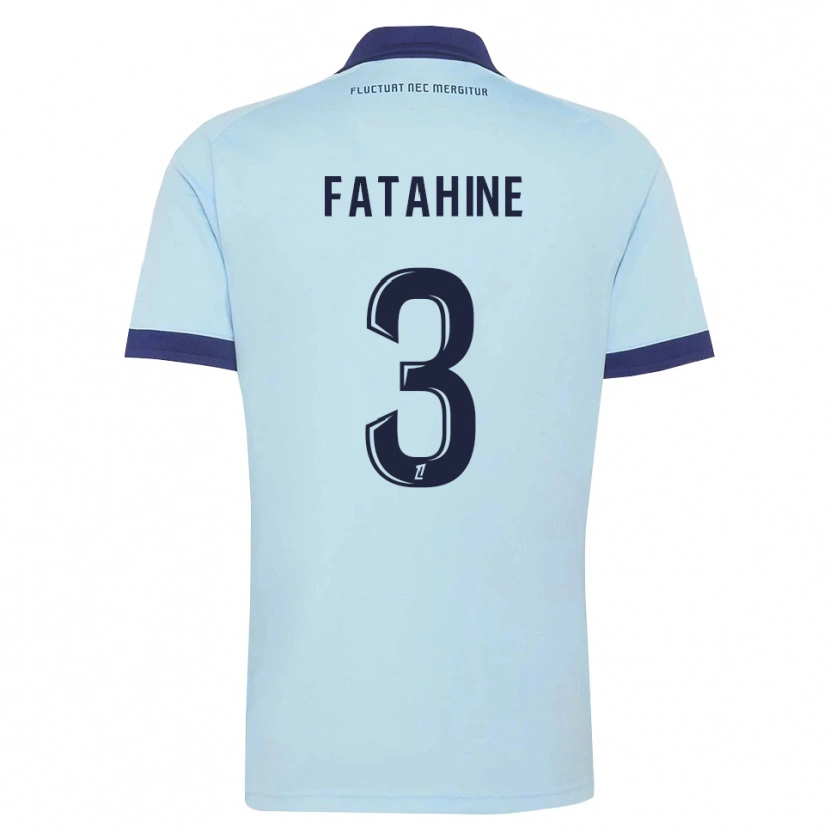 Danxen Criança Camisola Anis Fatahine #3 Azul Centáurea Preto Alternativa 2026/27 Camisa