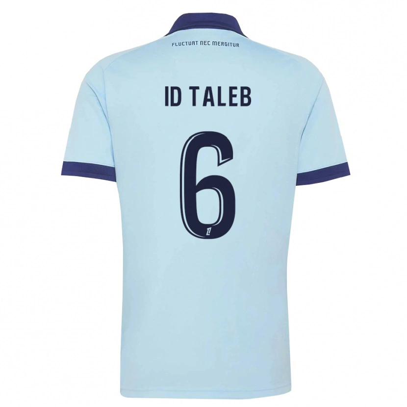 Danxen Criança Camisola Samy Id Taleb #6 Azul Centáurea Preto Alternativa 2026/27 Camisa