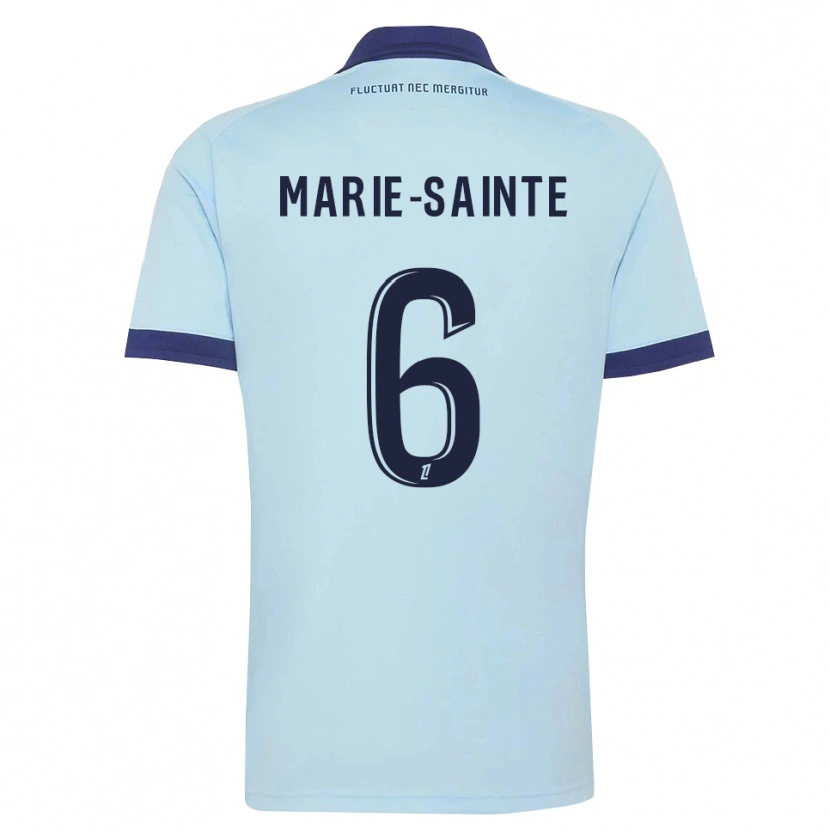 Danxen Criança Camisola Andrew Marie-Sainte #6 Azul Centáurea Preto Alternativa 2026/27 Camisa