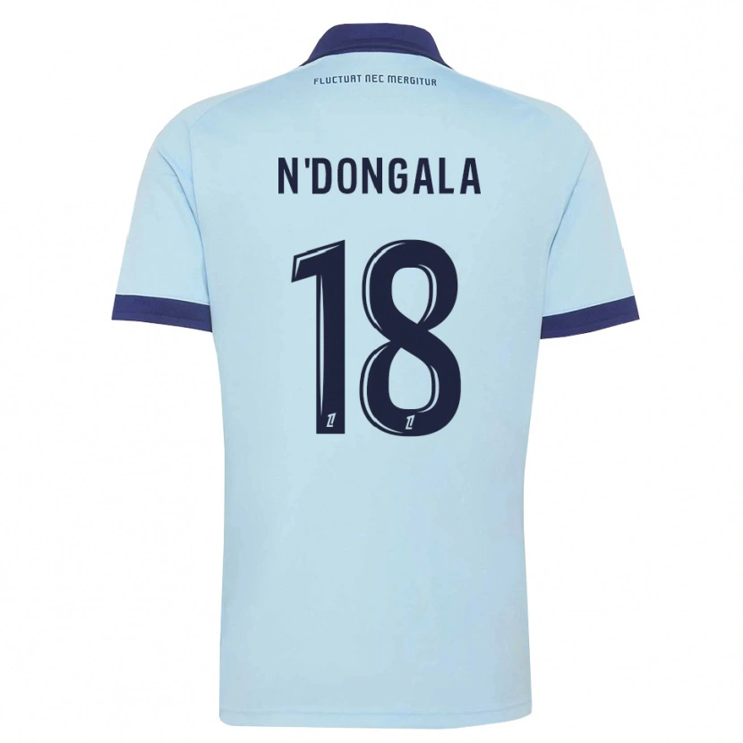 Danxen Criança Camisola Melween N'dongala #18 Azul Centáurea Preto Alternativa 2026/27 Camisa