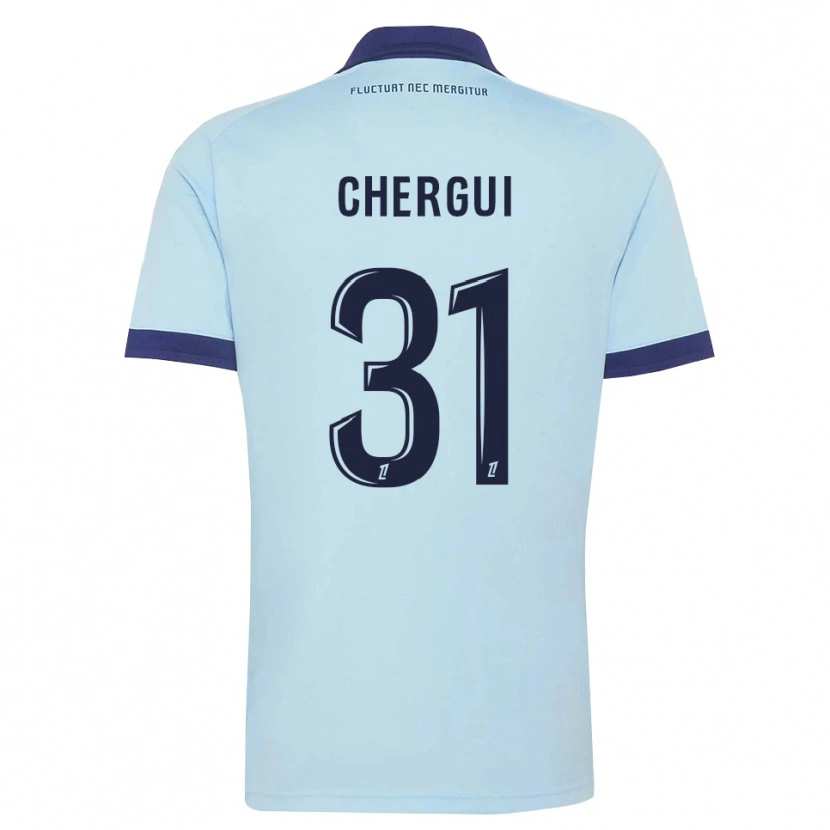 Danxen Criança Camisola Samir Chergui #31 Azul Centáurea Preto Alternativa 2026/27 Camisa