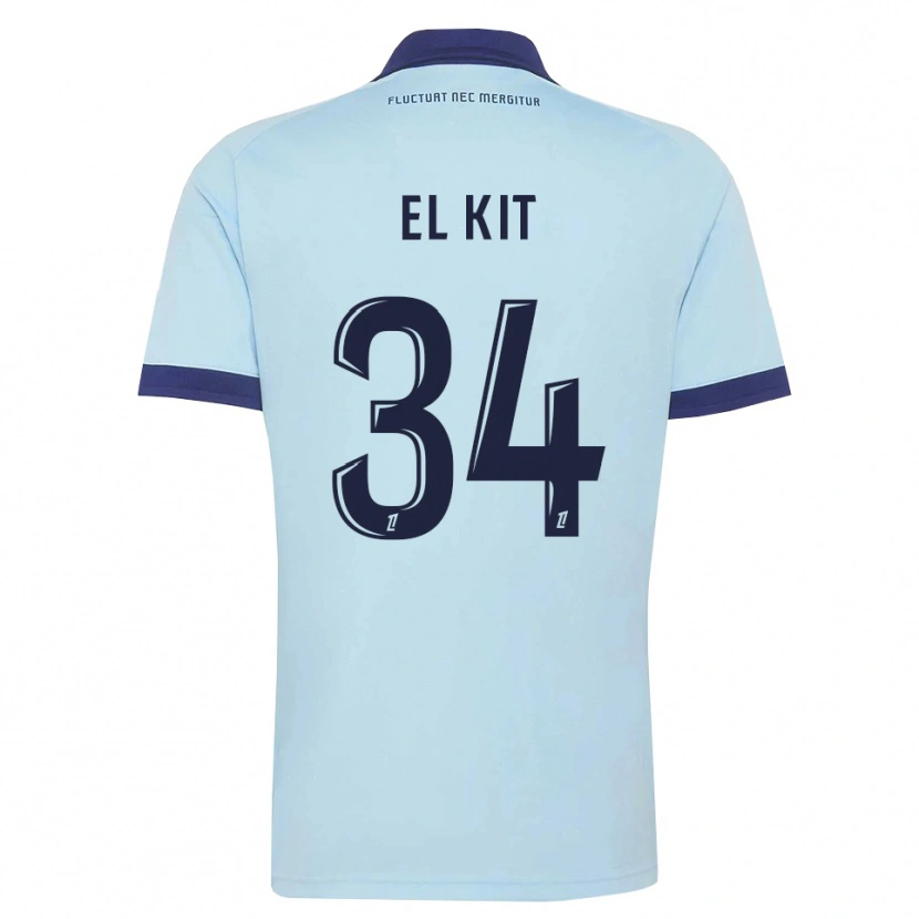 Danxen Criança Camisola Kamil El Kit #34 Azul Centáurea Preto Alternativa 2026/27 Camisa
