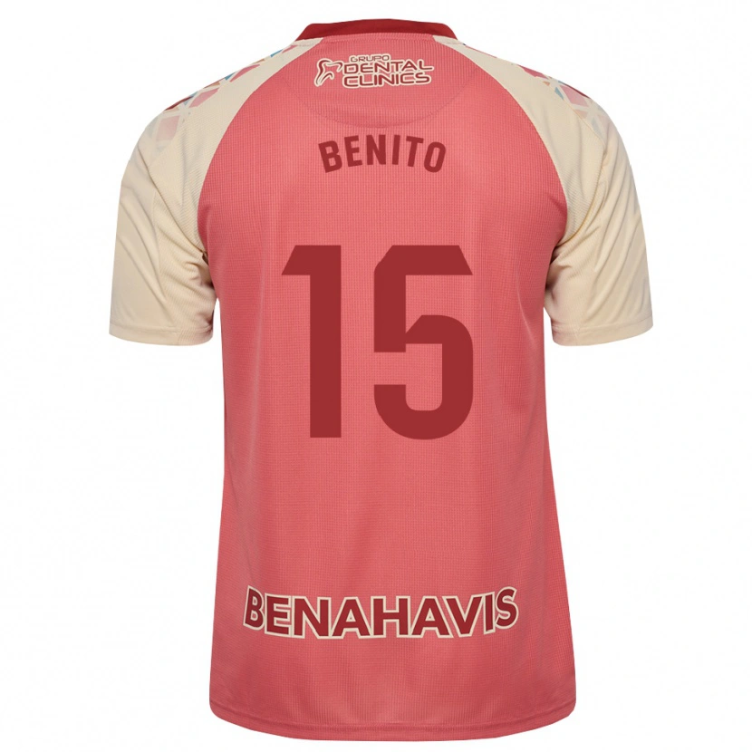 Danxen Criança Camisola Iván Benito #15 Rosa Claro Vermelho Azul Alternativa 2026/27 Camisa