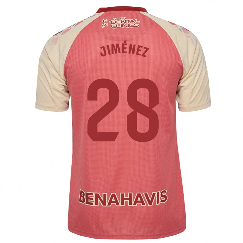 Danxen Criança Camisola Alberto Jiménez #28 Rosa Claro Vermelho Azul Alternativa 2026/27 Camisa