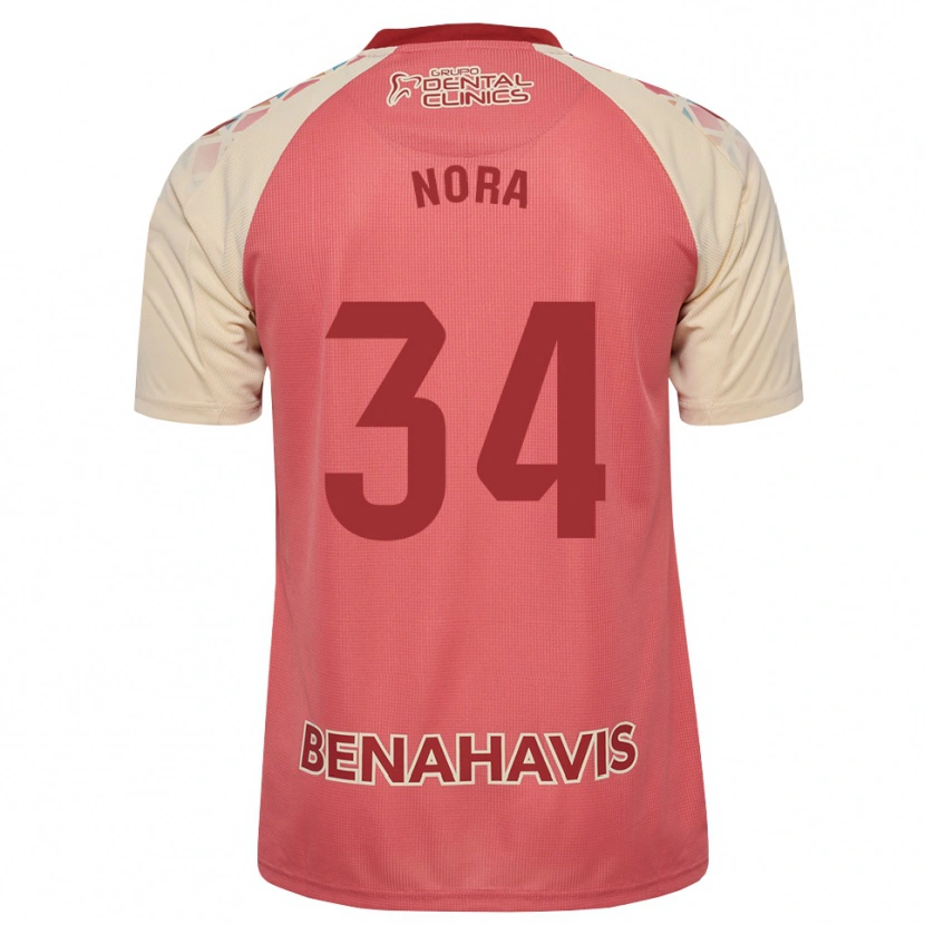 Danxen Criança Camisola Nora #34 Rosa Claro Vermelho Azul Alternativa 2026/27 Camisa