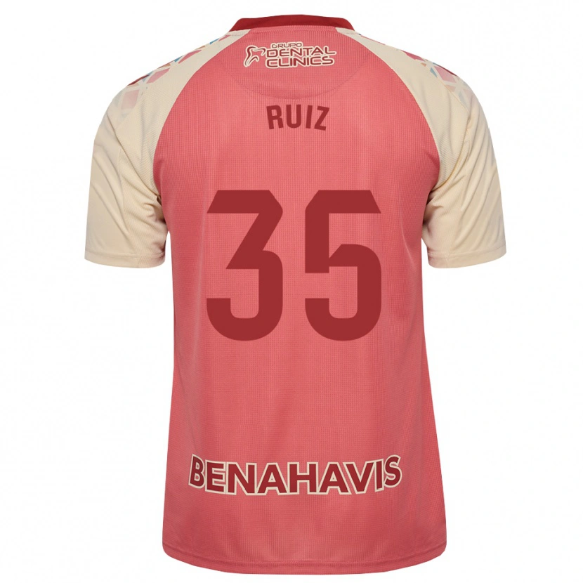 Danxen Criança Camisola Jorge Ruiz #35 Rosa Claro Vermelho Azul Alternativa 2026/27 Camisa