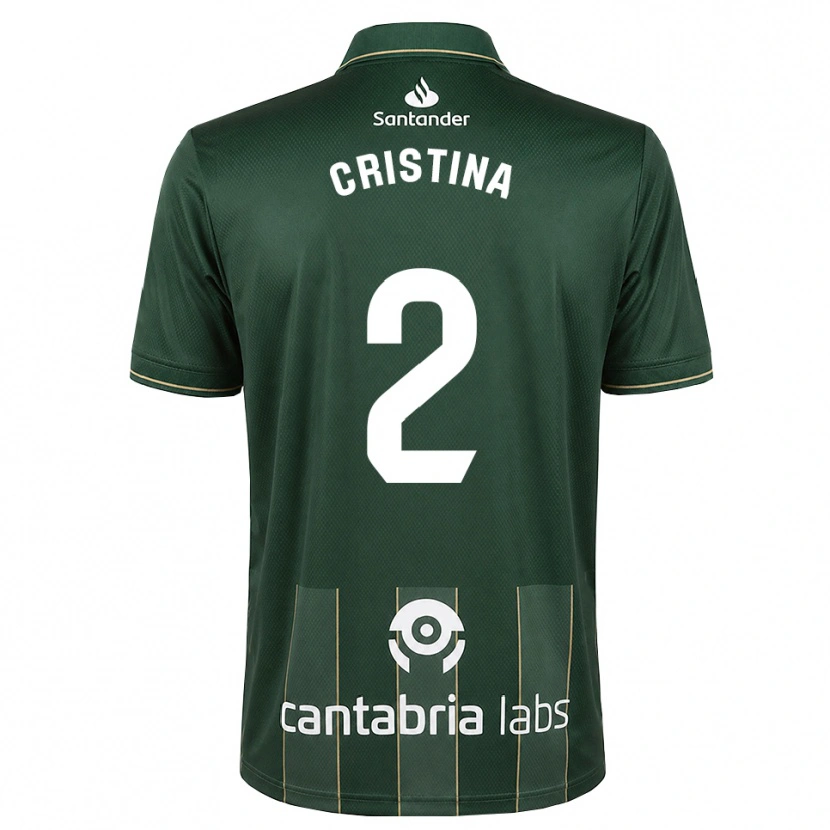 Danxen Criança Camisola Cristina Muñoz García #2 Cinza Ardósia Escuro Branco Alternativa 2026/27 Camisa