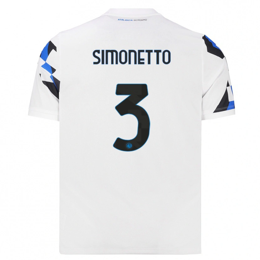 Danxen Criança Camisola Federico Simonetto #3 Branco Vermelho Azul Alternativa 2026/27 Camisa