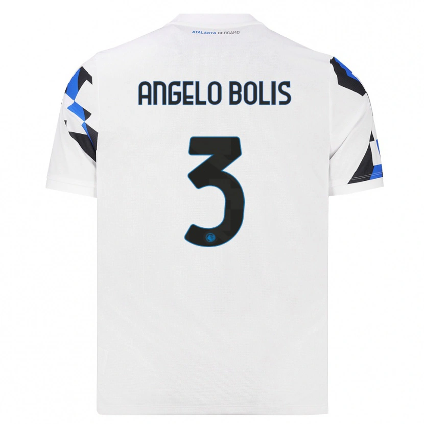 Danxen Criança Camisola Tommaso Angelo Bolis #3 Branco Vermelho Azul Alternativa 2026/27 Camisa