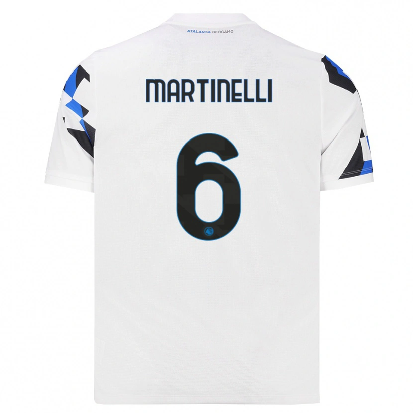 Danxen Criança Camisola Gabriel Martinelli #6 Branco Vermelho Azul Alternativa 2026/27 Camisa