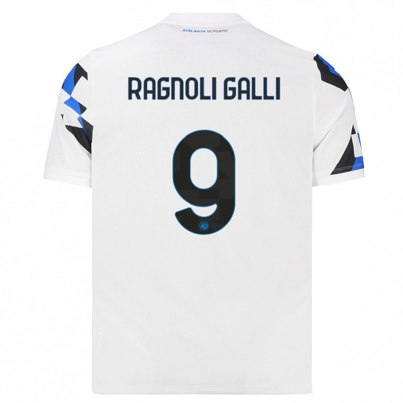 Danxen Criança Camisola Federico Ragnoli Galli #9 Branco Vermelho Azul Alternativa 2026/27 Camisa