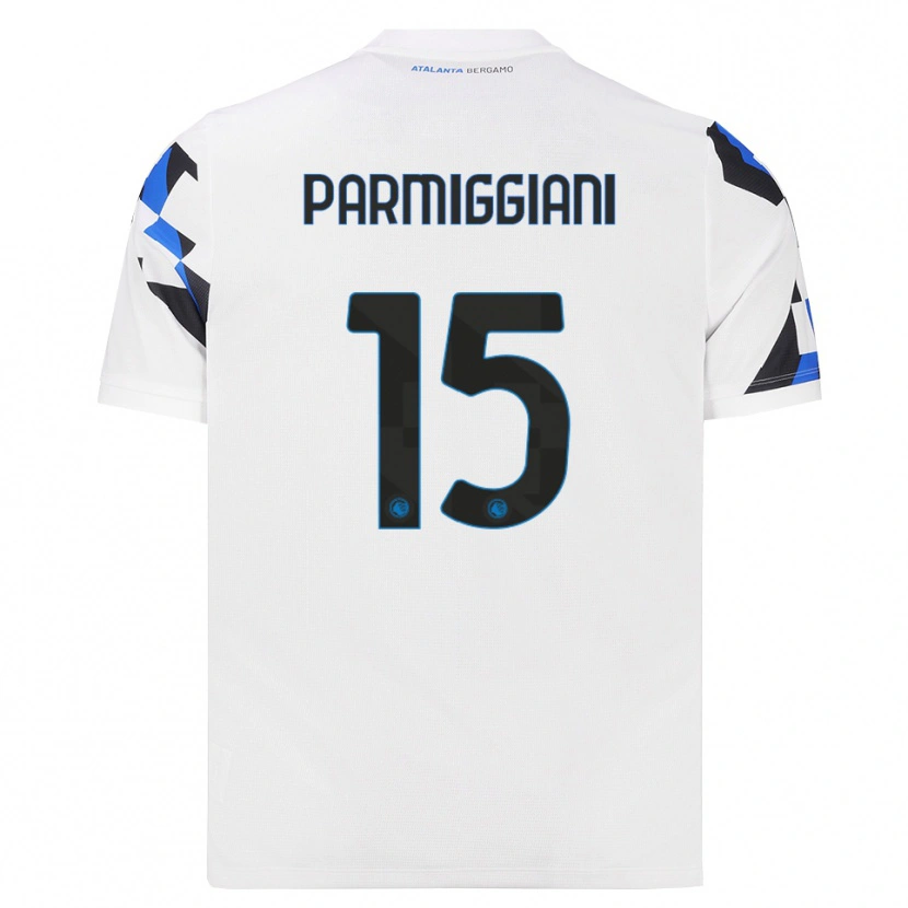 Danxen Criança Camisola Pietro Parmiggiani #15 Branco Vermelho Azul Alternativa 2026/27 Camisa