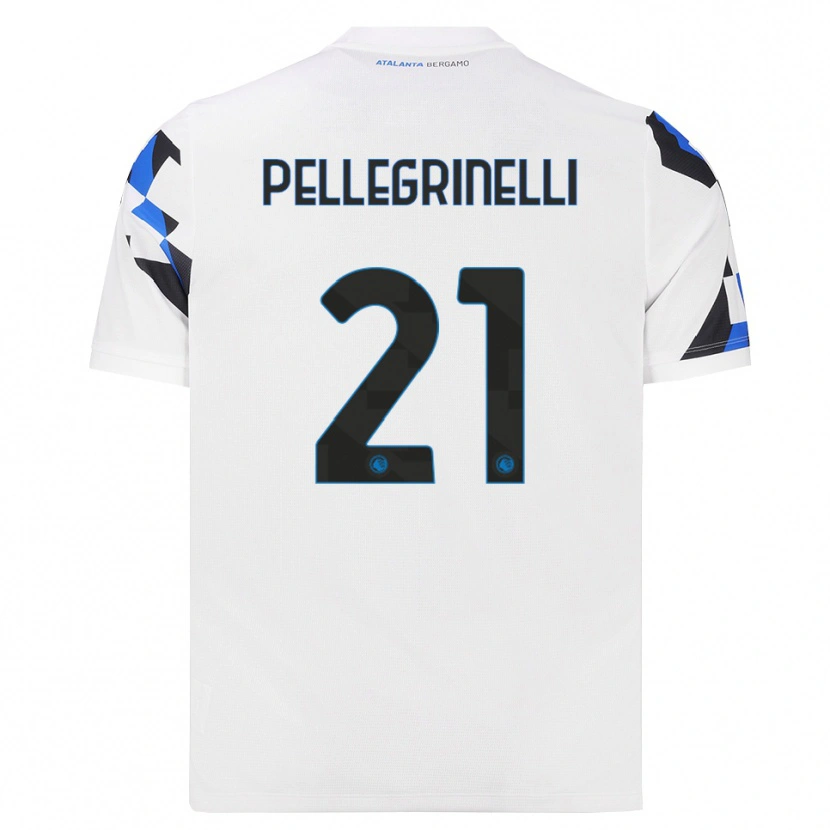 Danxen Criança Camisola Giorgia Pellegrinelli #21 Branco Vermelho Azul Alternativa 2026/27 Camisa