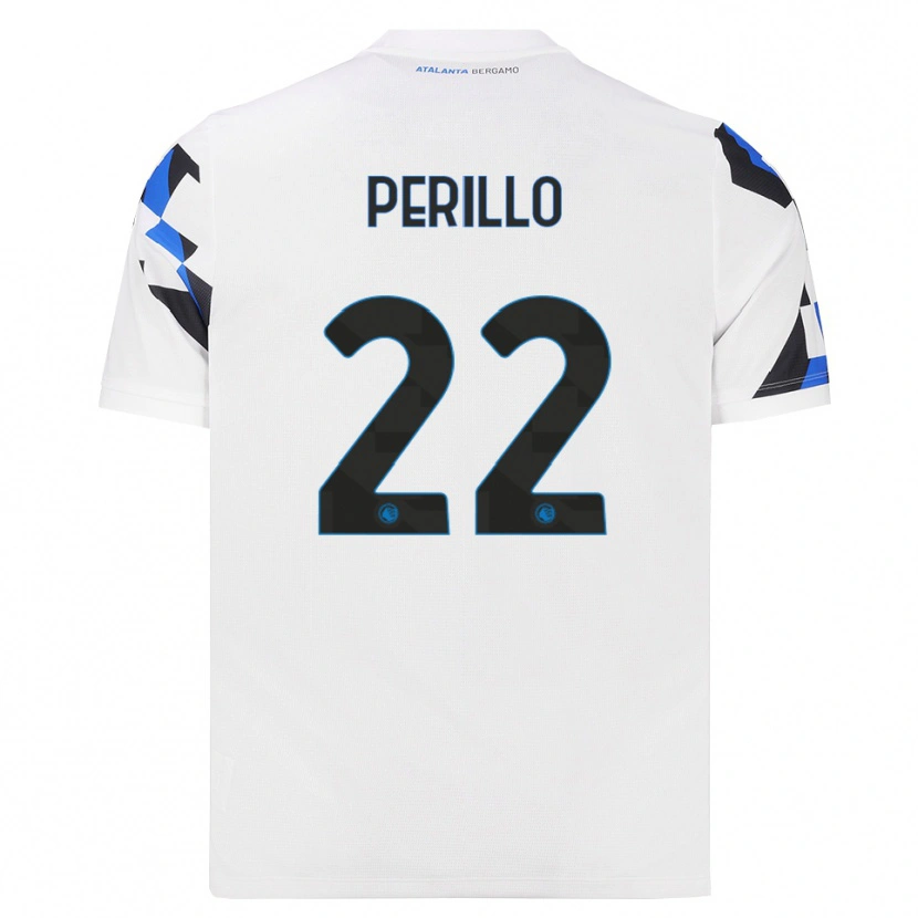Danxen Criança Camisola Diego Perillo #22 Branco Vermelho Azul Alternativa 2026/27 Camisa