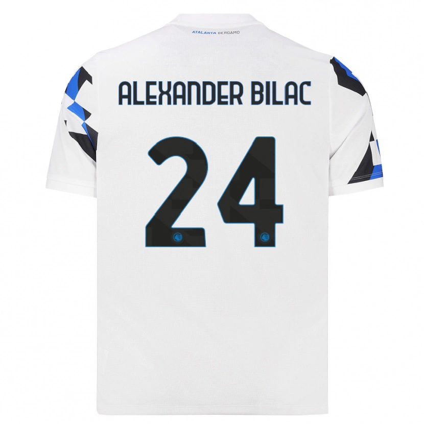 Danxen Criança Camisola Max Bilac #24 Branco Vermelho Azul Alternativa 2026/27 Camisa