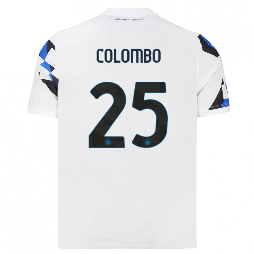 Danxen Criança Camisola Matteo Colombo #25 Branco Vermelho Azul Alternativa 2026/27 Camisa