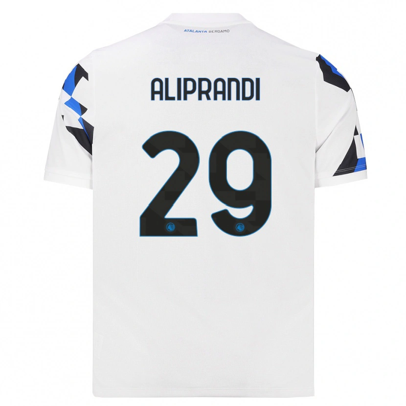 Danxen Criança Camisola Mattia Aliprandi #29 Branco Vermelho Azul Alternativa 2026/27 Camisa