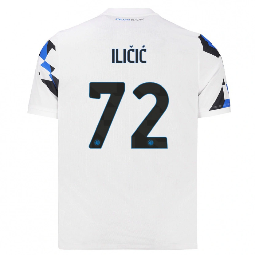 Danxen Criança Camisola Josip Ilicic #72 Branco Vermelho Azul Alternativa 2026/27 Camisa