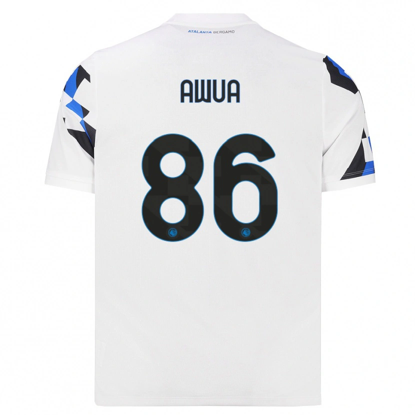 Danxen Criança Camisola Theophilus Awua #86 Branco Vermelho Azul Alternativa 2026/27 Camisa