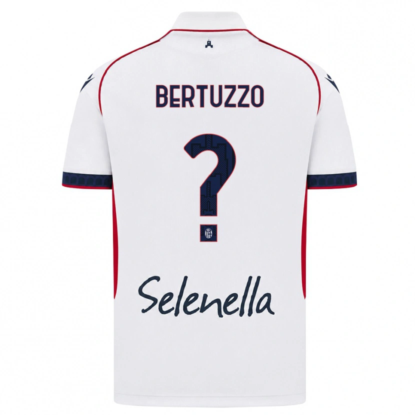 Danxen Criança Camisola Francesco Bertuzzo #0 Branco Vermelho Azul Real Alternativa 2026/27 Camisa