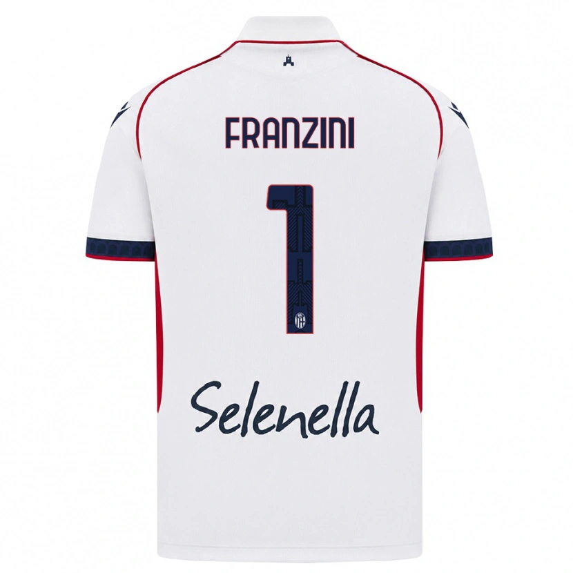Danxen Criança Camisola Davide Franzini #1 Branco Vermelho Azul Real Alternativa 2026/27 Camisa