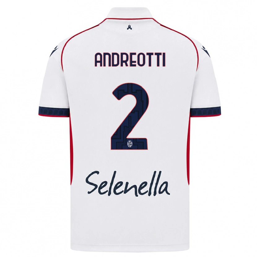 Danxen Criança Camisola Matteo Andreotti #2 Branco Vermelho Azul Real Alternativa 2026/27 Camisa