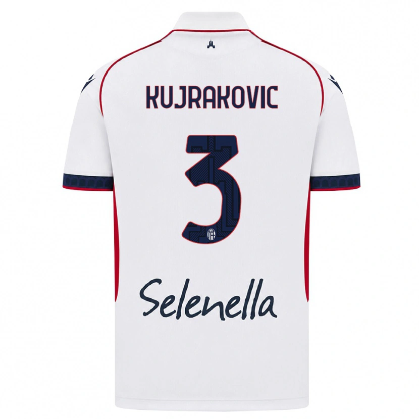 Danxen Criança Camisola Minel Kujrakovic #3 Branco Vermelho Azul Real Alternativa 2026/27 Camisa