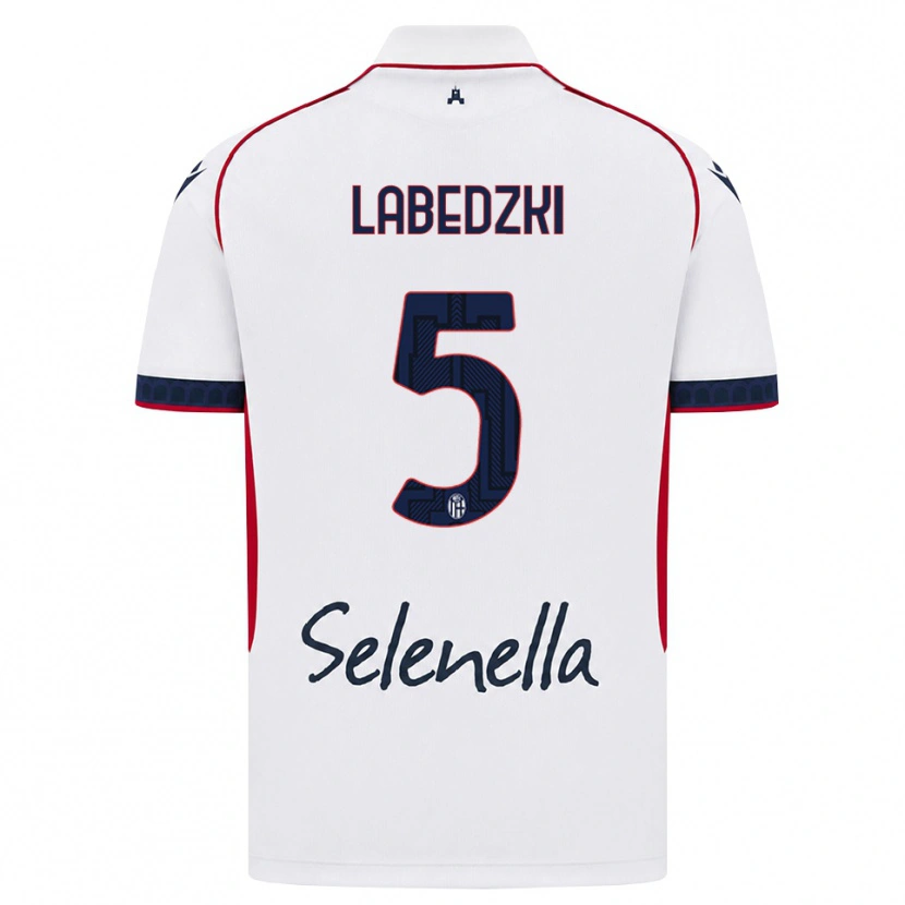 Danxen Criança Camisola Jan Labedzki #5 Branco Vermelho Azul Real Alternativa 2026/27 Camisa