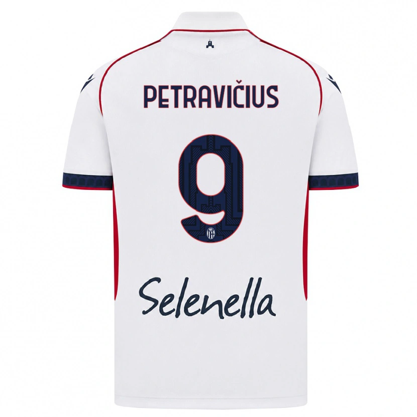 Danxen Criança Camisola Joris Petravičius #9 Branco Vermelho Azul Real Alternativa 2026/27 Camisa