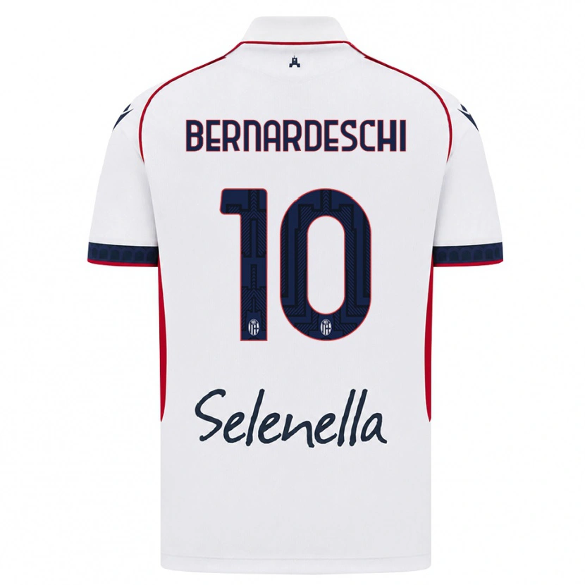 Danxen Criança Camisola Federico Bernardeschi #10 Branco Vermelho Azul Real Alternativa 2026/27 Camisa