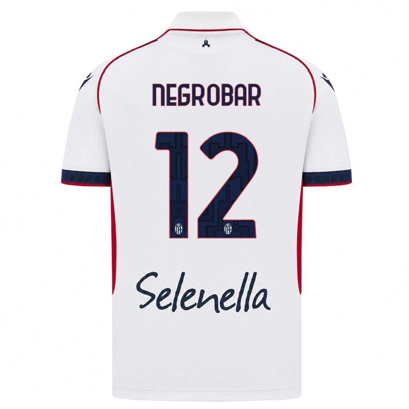 Danxen Criança Camisola Lucas Negrobar #12 Branco Vermelho Azul Real Alternativa 2026/27 Camisa