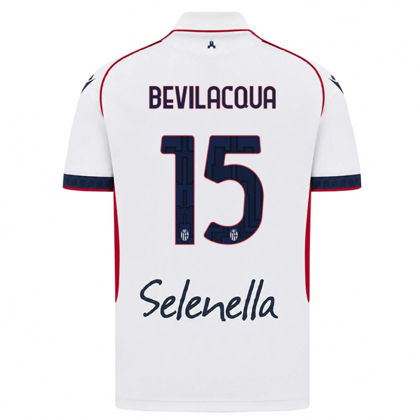 Danxen Criança Camisola Vincenzo Bevilacqua #15 Branco Vermelho Azul Real Alternativa 2026/27 Camisa
