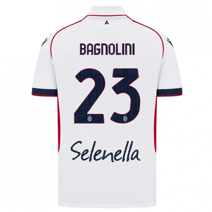 Danxen Criança Camisola Nicola Bagnolini #23 Branco Vermelho Azul Real Alternativa 2026/27 Camisa