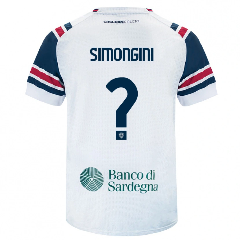 Danxen Criança Camisola Andrea Simongini #0 Branco Vermelho Verde Alternativa 2026/27 Camisa