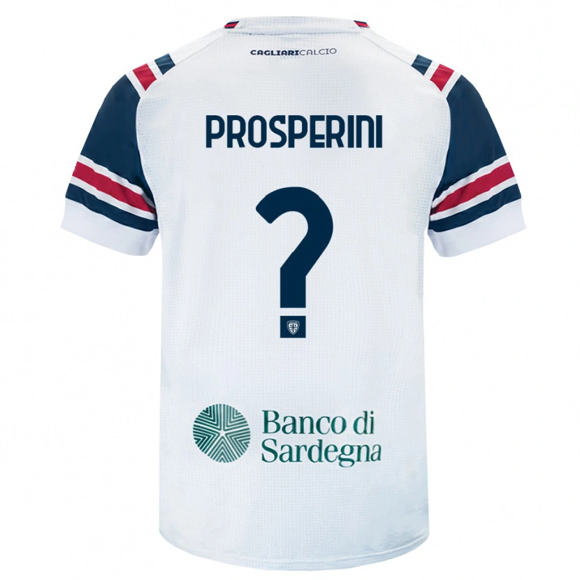 Danxen Criança Camisola Matteo Prosperini #0 Branco Vermelho Verde Alternativa 2026/27 Camisa