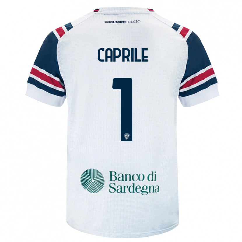 Danxen Criança Camisola Elia Caprile #1 Branco Vermelho Verde Alternativa 2026/27 Camisa