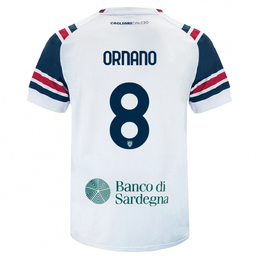 Danxen Criança Camisola Marco Ornano #8 Branco Vermelho Verde Alternativa 2026/27 Camisa