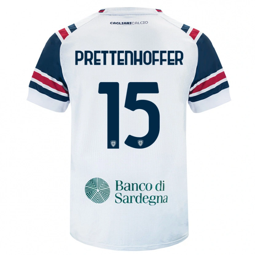 Danxen Criança Camisola Márton Prettenhoffer #15 Branco Vermelho Verde Alternativa 2026/27 Camisa