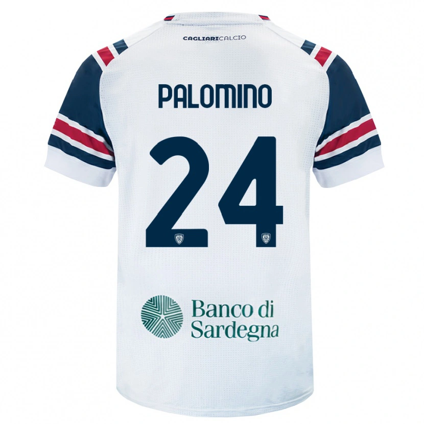Danxen Criança Camisola Jose Luis Palomino #24 Branco Vermelho Verde Alternativa 2026/27 Camisa