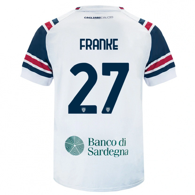 Danxen Criança Camisola Antoni Franke #27 Branco Vermelho Verde Alternativa 2026/27 Camisa