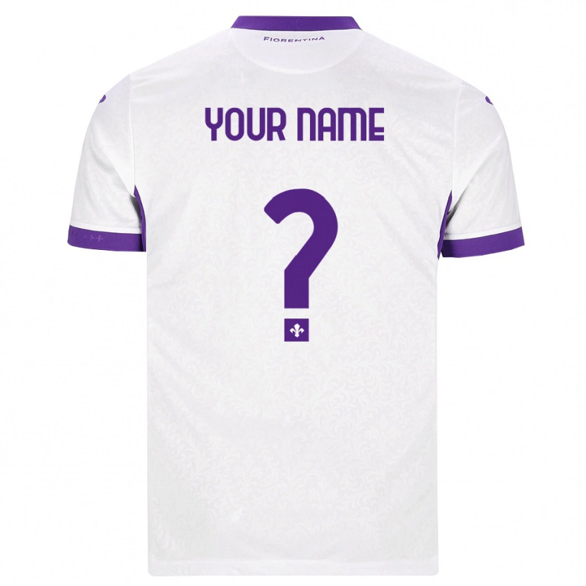 Danxen Criança Camisola Seu Nome #0 Branco Roxo Alternativa 2026/27 Camisa