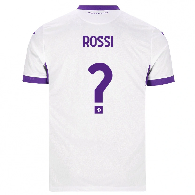 Danxen Criança Camisola Alessandro Rossi #0 Branco Roxo Alternativa 2026/27 Camisa