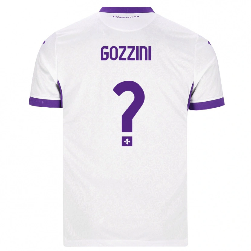 Danxen Criança Camisola Gozzini #0 Branco Roxo Alternativa 2026/27 Camisa