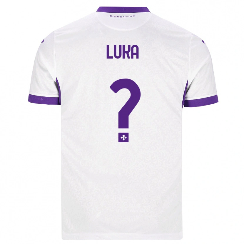 Danxen Criança Camisola Majkol Luka #0 Branco Roxo Alternativa 2026/27 Camisa