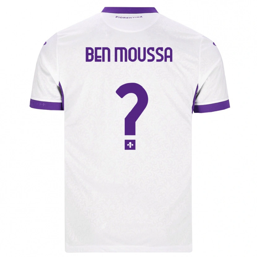 Danxen Criança Camisola Mehdi Ben Moussa #0 Branco Roxo Alternativa 2026/27 Camisa