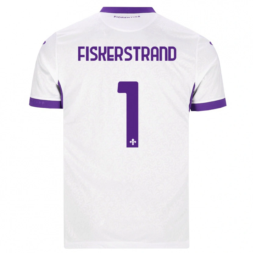 Danxen Criança Camisola Cecilie Fiskerstrand #1 Branco Roxo Alternativa 2026/27 Camisa